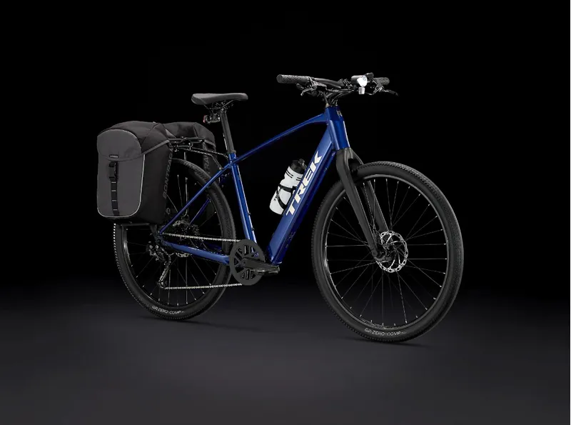 Trek Dual Sport+ 2 Hex Blue Electric Hybrid Bike-1